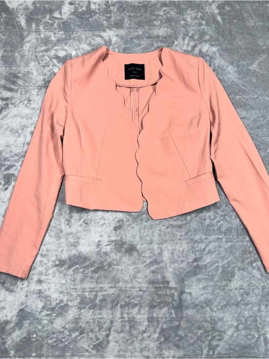 Love Tree Jackets & Blazers - Love Tree Womens Pink Cropped Blazer